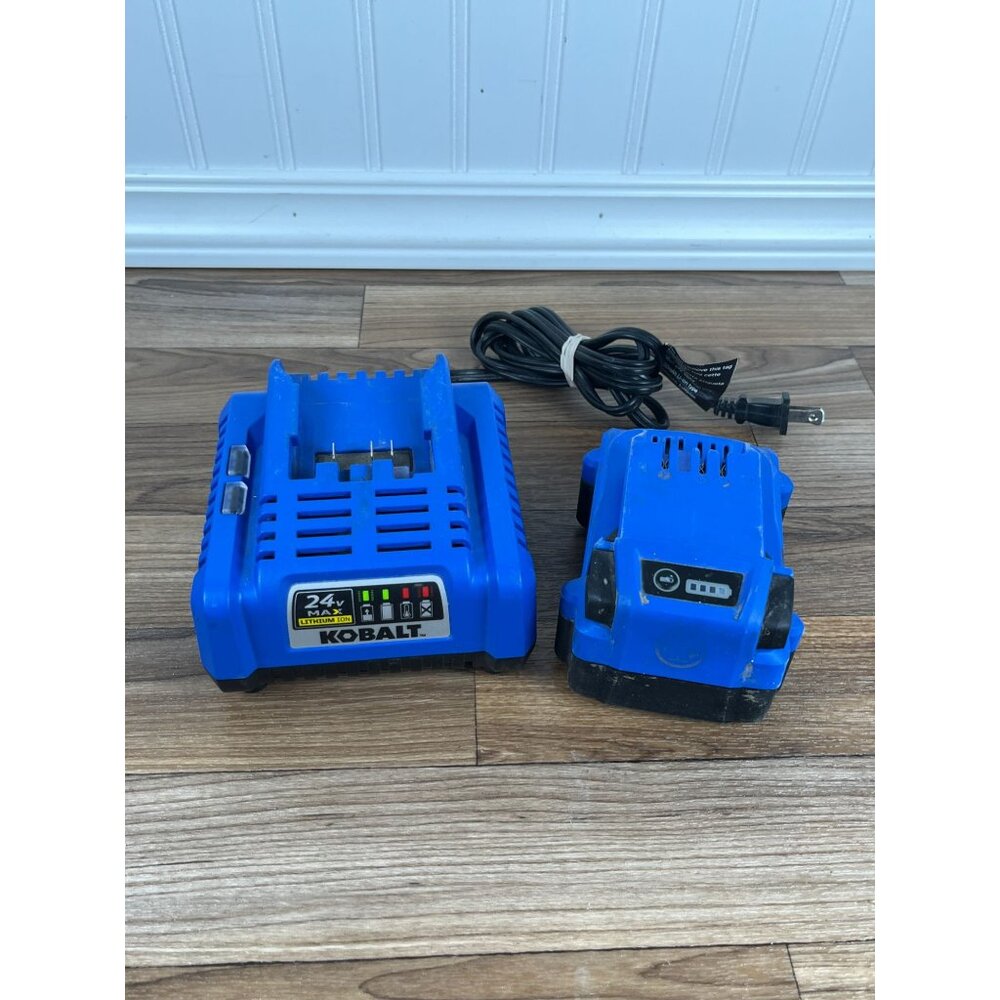 KOBALT TOOLS CHARGER & BATTERY Charger KRC 2445-03 and Battery KB 424-03